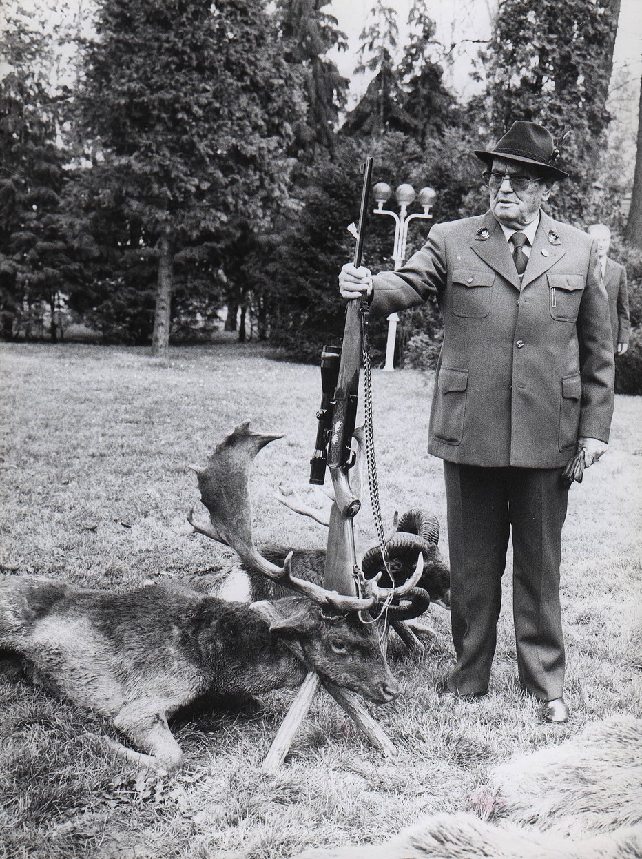 Fotografija: Josip Broz - Tito na svojem zadnjem lovu 8. decembra 1979 v Karađorđevu