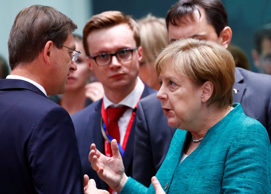 Fotografija: Angela Merkel z Mirom Cerarjem. FOTO: Reuters