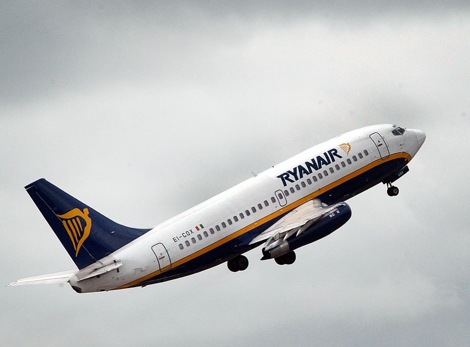 Fotografija: Ryanairovo letalo. FOTO: Reuters