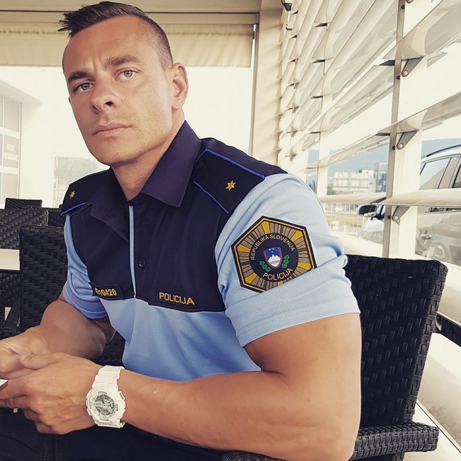 Policist Iztok Kustec. FOTO: Facebook