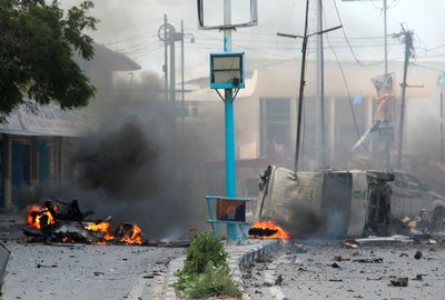 Teroristični napad v Somaliji. FOTO: Reuters