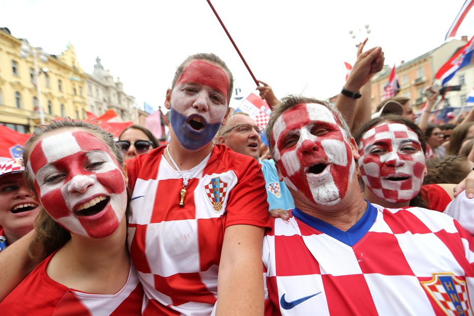 Fotografija: Kockasti dresi so preplavili tudi Zagreb. FOTO: Reuters