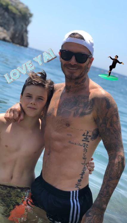 Fotografija: Beckhamovi uživajo na Jadranu. FOTO: Instagram