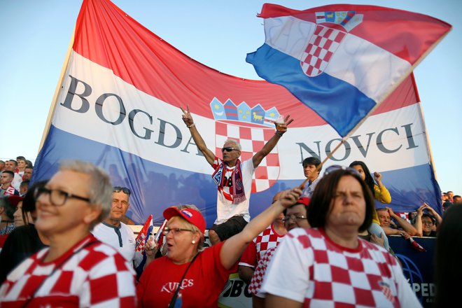 Sprejem Zlatka Dalića v Livnu. FOTO: Reuters