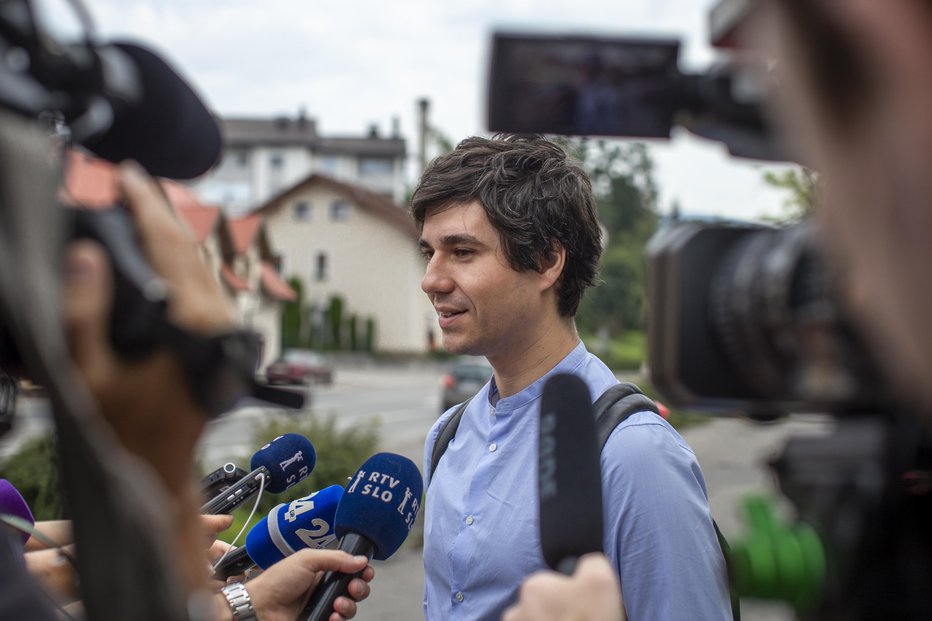Fotografija: Je Luka Mesec s svojo stranko dosegel dovolj za vstop v vlado? FOTO: Voranc Vogel, Delo