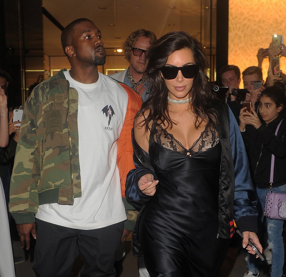 Fotografija: Kim Kardashian in Kanye West. FOTO: Rvaa/zds Rv/wenn.com
