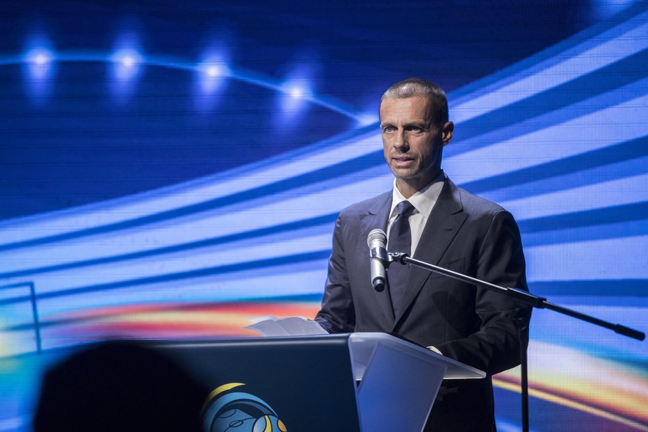 Fotografija: Aleksander Čeferin, predsednik Evropske nogometne zveze (Uefa). FOTO: Uroš Hočevar