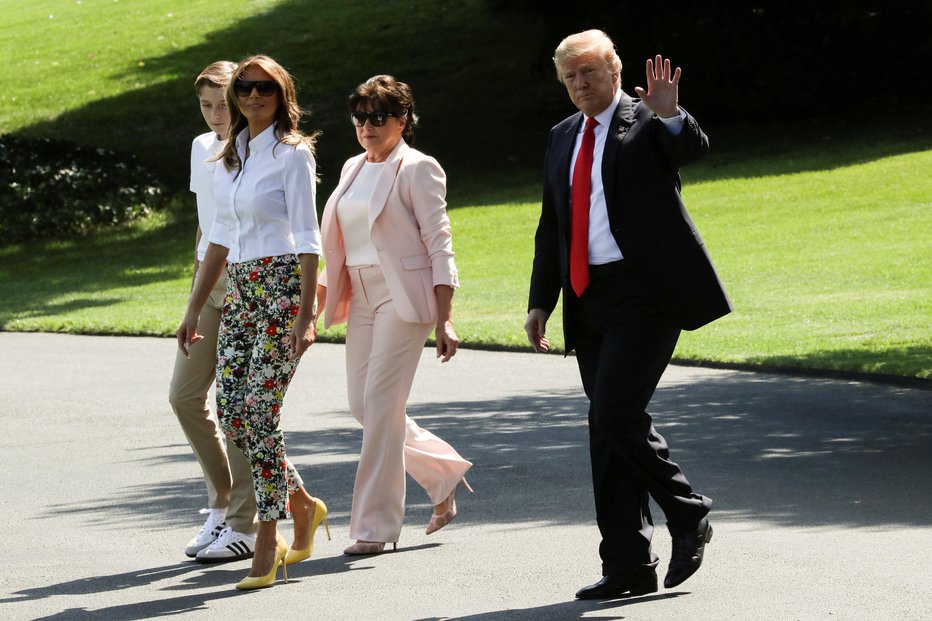 Fotografija: Družina Trump. FOTO: Jonathan Ernst, Reuters