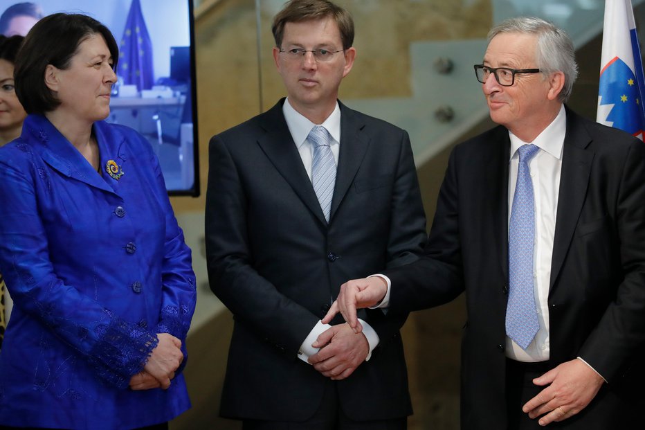 Fotografija: Jean-Claude Juncker je bolj kot Sloveniji naklonjen Hrvaški. FOTO: Uroš Hočevar, Delo