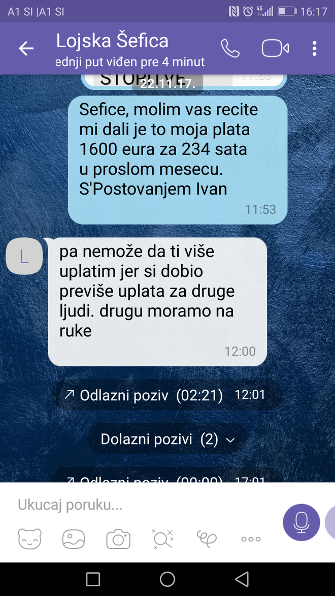 V SMS-sporočilih se omenjajo plačila na roko. FOTO: Ivan Čamagić