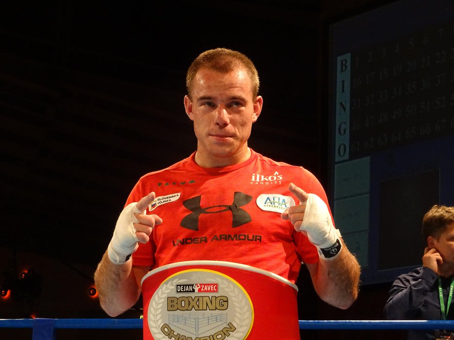 Fotografija: Aljaž Venko, že šestkratni članski državni prvak v boksu FOTO: Miha Šimnovec