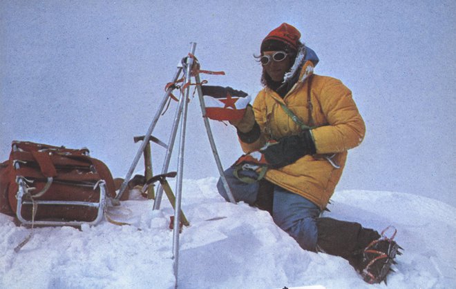Z Andrejem Štremfljem sta za vedno prva Slovenca na Everestu. FOTO: Andrej Štremfelj/arhiv Dela