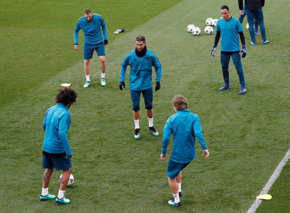 Fotografija: Real Madrid: priprave na polfinalno tekmo. FOTO: Reuters