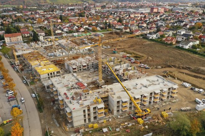 Stanovanjsko sosesko Pekrska gorca gradi državni stanovanjski sklad. FOTO: SSRS