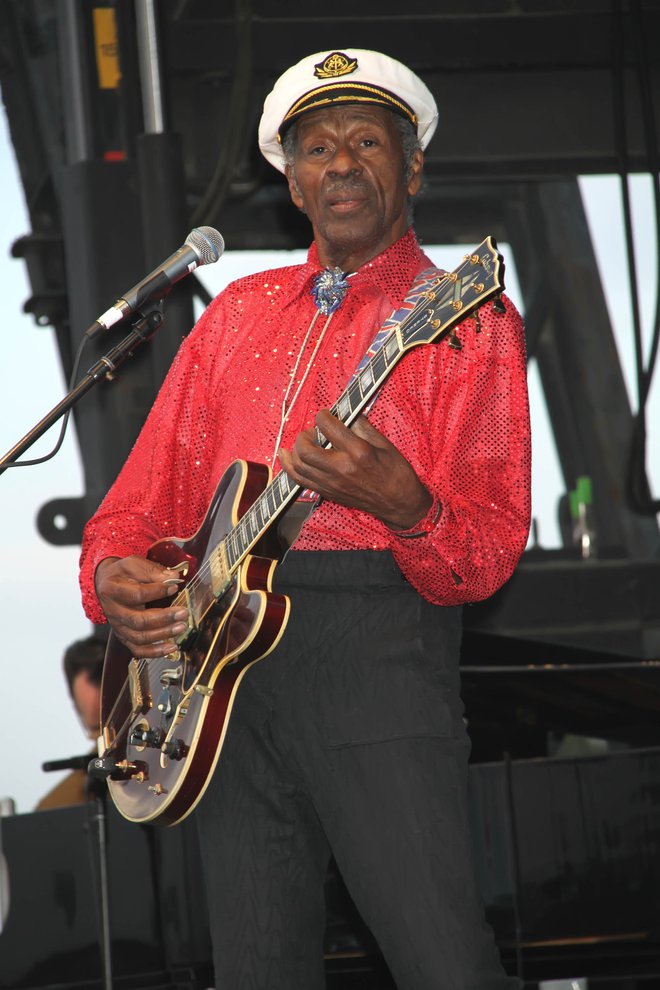 Chuck Berry je bil pokopan s svojo kitaro znamke Gibson. FOTO: Guliver/cover Images