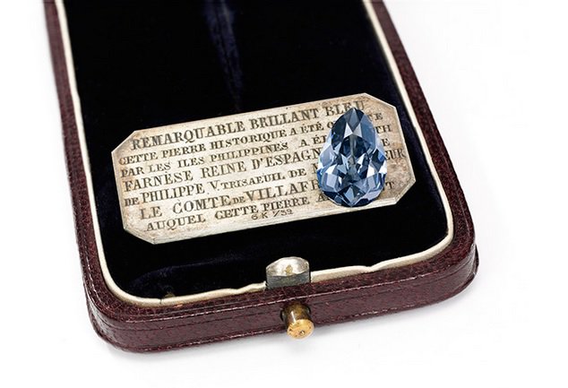 Fotografija: Diamant so pred tremi stoletji izkopali v Indiji. FOTO: Sotheby's