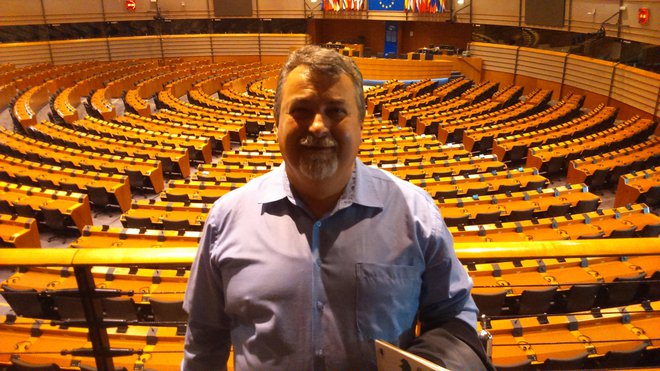 Jože Horvat v Evropskem parlamentu FOTO: OSEBNI ARHIV