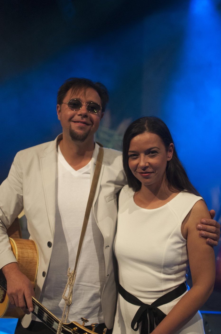 Fotografija: Na četrtkovem koncertu sta Gal in Severa dokazala, da sta vrhunska glasbenika, njuna glasova pa sta terapevtska. FOTO: Jana Furman