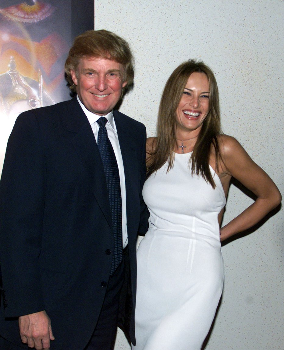 Fotografija: Donald Trump in Melania, tedaj še Knauss. FOTO: Reuters