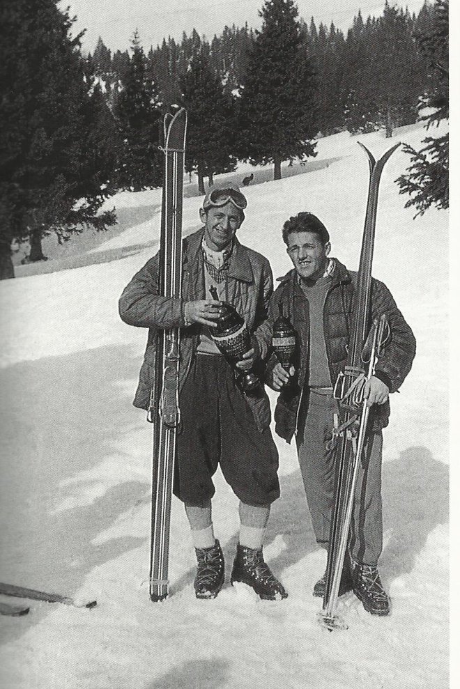 Janez Štefe in Tine Mulej sta bila prva slovenska povojna poklicna lovca pa tudi smučarja in olimpionika.