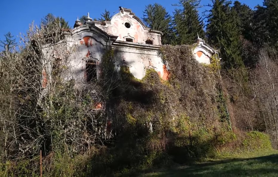 Fotografija: Ruševine vile de Vecchi. FOTO: Youtube