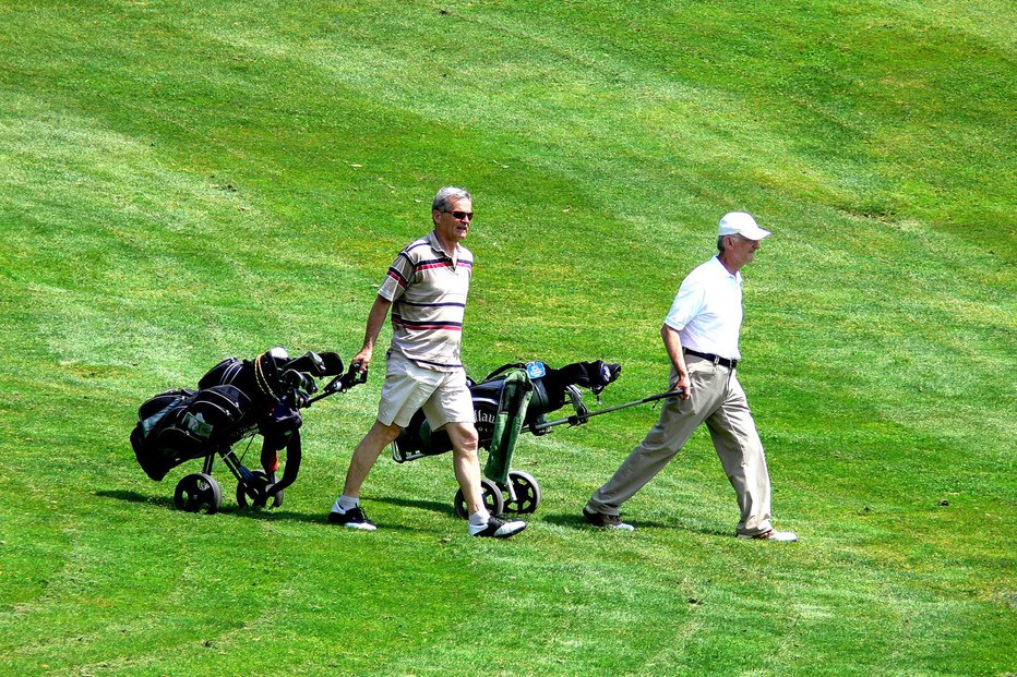 Fotografija: Golfisti so v prvi vrsti osredotočeni na dobro igrišče.