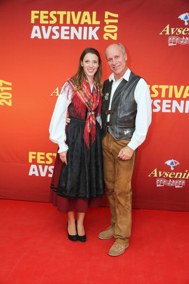 Monika Avsenik z očetom Gregorjem