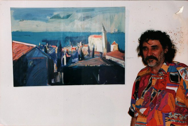 <strong>Jure Cihlař</strong> ob svojem Piranu leta 2000. FOTO: Boris Šuligoj, Delo