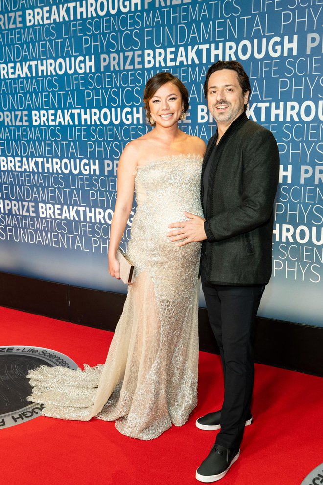 Sergey Brin ni skrival veselja ob nosečnosti partnerice Nicole Shanahan.