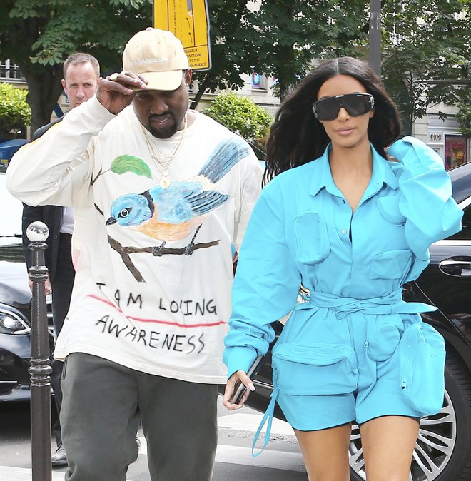 Varna nista niti Kim Kardashian in Kanye West. FOTO: Guliver/X17
