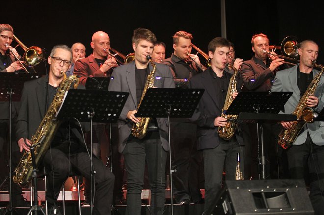 Big Band Krško v svojem elementu FOTO: Igor Vidmar