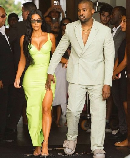 Fotografija: Kim Kardashian in Kanye West. FOTO: Instagram