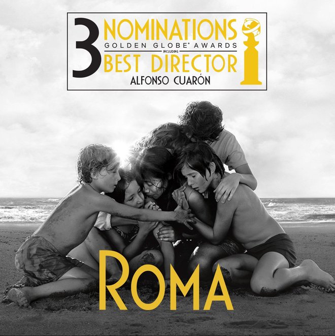 Alfonso Cuaron je s filmom Roma dokazal, da je glavni favorit za oskarja.