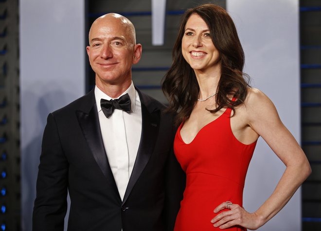Jeff in MacKenzie Bezos sta bila poročena 25 let. FOTO: Reuters