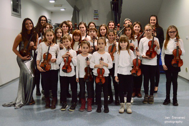 S svojimi učenci – violinisti na Glasbeni šoli Ljutomer