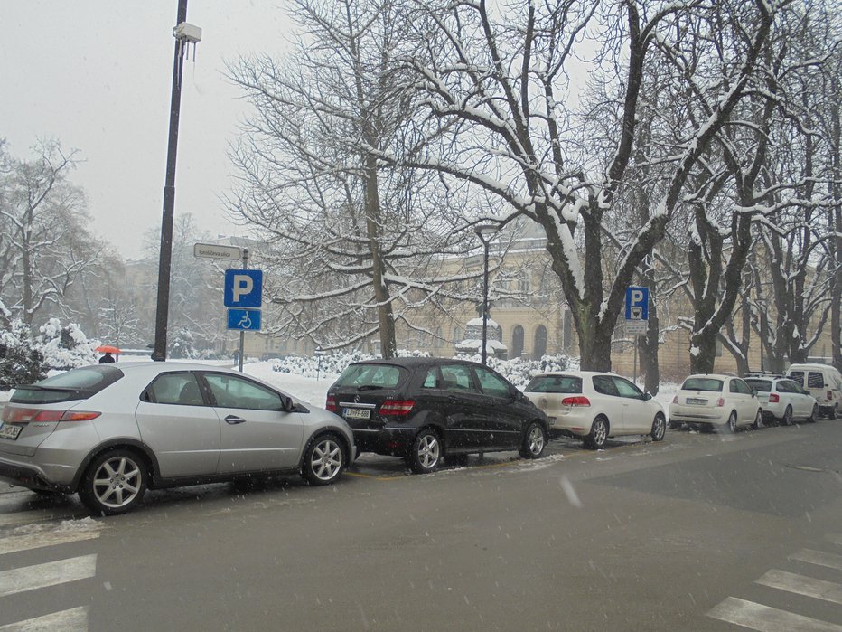Fotografija: Parkiranje se bo marsikje po Ljubljani podražilo. Nespremenjene ostaja le urno parkiranje v coni 3. FOTO: Janez Petkovšek, Delo