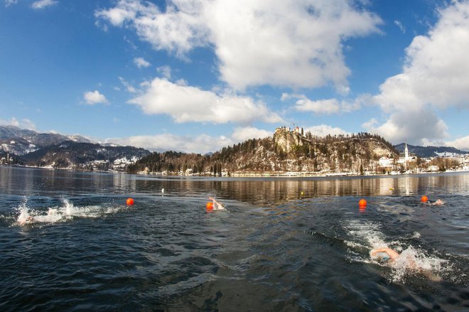 Bled se kot eno najlepših prizorišč vrača na koledar tekmovanj zimskega plavanja. Foto: Turizem Bled