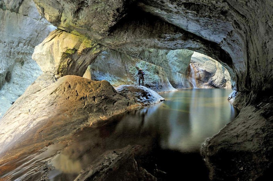 Fotografija: Odkritje je pomembno predvsem za nadaljnje raziskovanje Škocjanskih jam. Foto: PŠJ