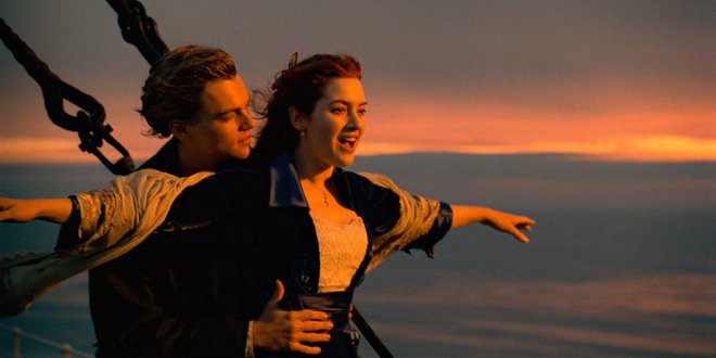 Titanik Največji romantični hit o ljubezni, ki se razvije in konča v nekaj dneh, nam je prinesel Jacka in Rose, simbol veličine ljubezni, ki je na premcu velike ladje poletel proti sončnemu zahodu.