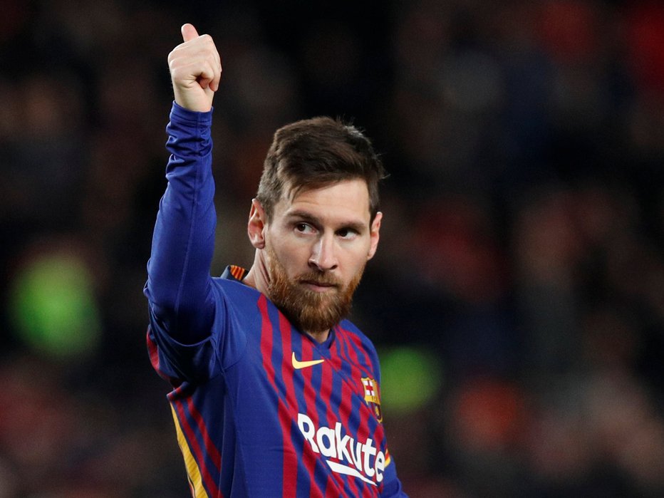Fotografija: Zvezdnik Barcelone Lionel Messi. FOTO: Reuters