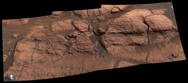 Posnetek površja Marsa, ki ga je naredila Opportunity. FOTO: Wikimedia Commons