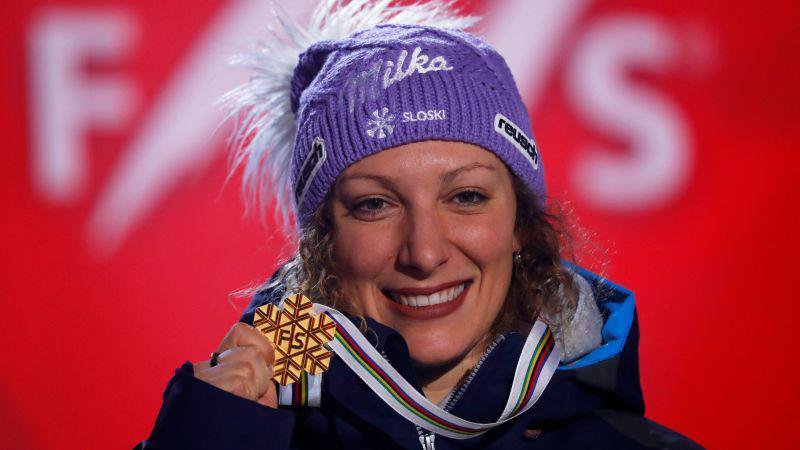 Fotografija: Ilka Štuhec je kraljica smuka, formule 1 alpskega smučanja. FOTO: Reuters