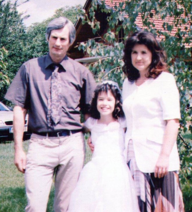 Z očetom Stankom in mamo Dragico FOTO: Osebni arhiv