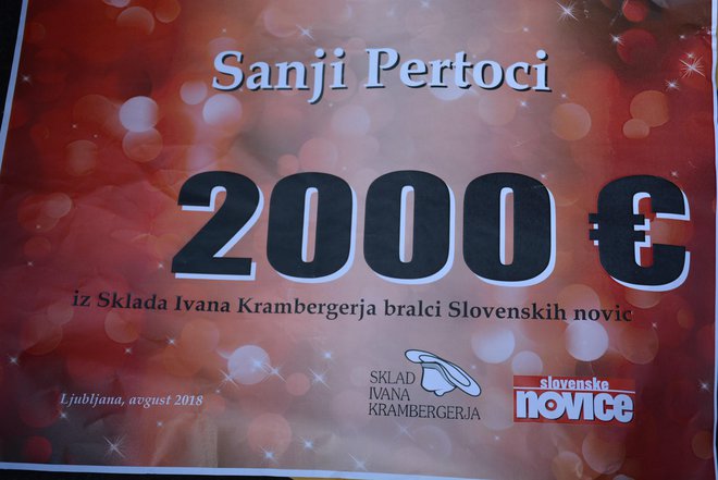Za Sanjino zdravljenje ste bralci Novic zbrali 2000 evrov. FOTO: Oste Bakal