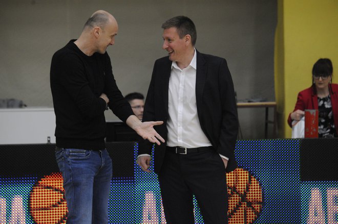 Simon Petrov in trener Petrol Olimpije Jure Zdovc se bosta v tej sezoni še merila. FOTO: Drago Perko