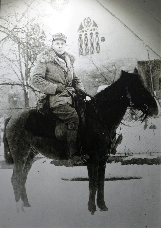 Nadporočnik Malgaj v Velikovcu decembra 1918 Foto: arhiv MNZ Celje