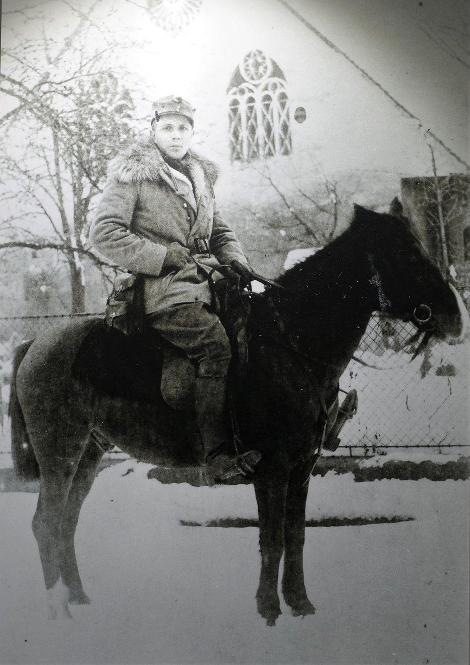 Fotografija: Nadporočnik Malgaj v Velikovcu decembra 1918 Foto: arhiv MNZ Celje