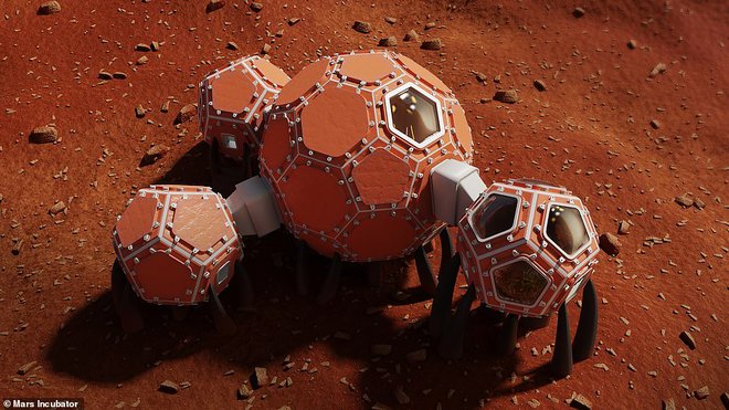 Mars Incubator stavi na modularno strukturo bivališč.