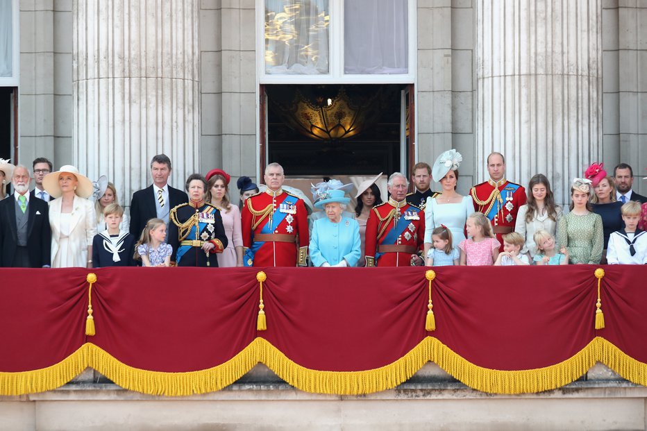 Fotografija: Člani britanske kraljeve družine. FOTO: Guliver/Getty Images