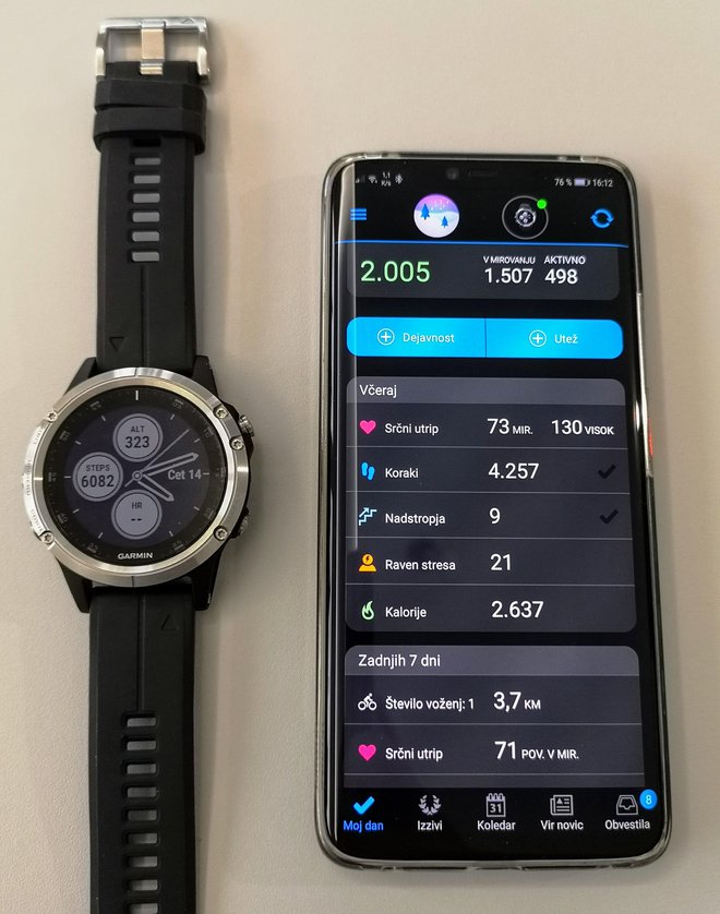 Garmin fenix 5 je športna ura, ki obvlada veliko funkcij in v navezi z aplikacijo Garmin connect ponuja odličen pregled aktivnosti.